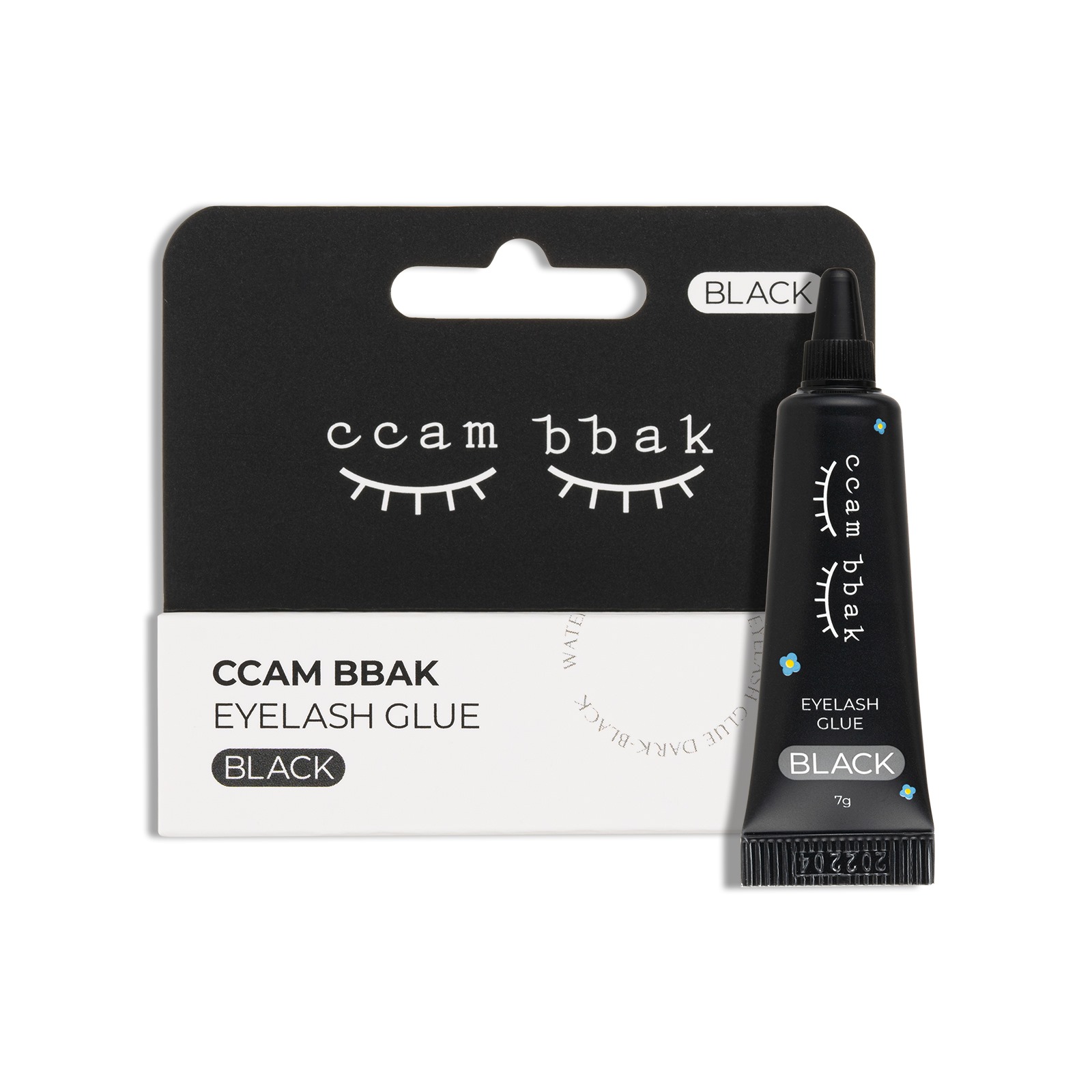 CCAMBBAK Lash Adhesive, for Individual & Strip False Eyelash (0.25 Ounce (Pack of 1), Black(Dark))